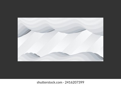 Fondo abstracto moderno con líneas de color blanco y ondas