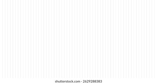 Modern abstract background. White paper sheet background. Vertical graph paper. Vertical lines on white paper. Gray vertical graph lines on white paper. Editable vector mockup illustration.
