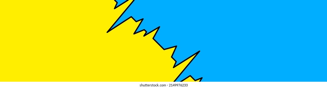 Moderner abstrakter Hintergrund in gelben und blauen Farben. Ukrainischer Hintergrund oder Banner. Vektor EPS10.
