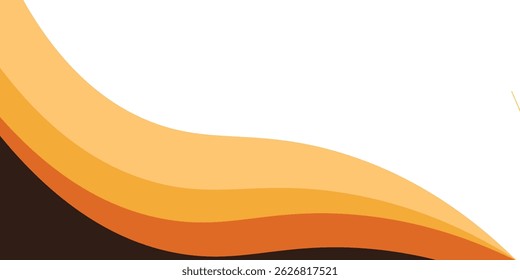 Modern abstract background with yellow and brown curved shapes
See less