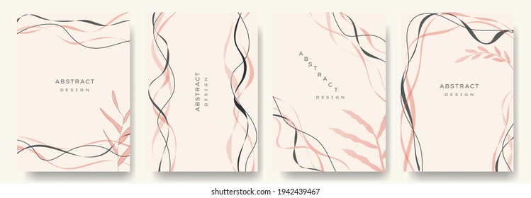 Modern abstract background.minimal trendy style with copy space for text - design templates good for postcards, poster, business card, flyer, brochure, magazine, social media and other. vector eps 10
