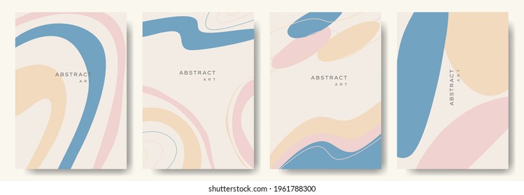 Modern abstract background.minimal trendy style with copy space for text - design templates good for postcards, poster, business card, flyer, brochure, magazine, social media and other. vector