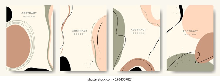 Modern abstract background.minimal trendy style with copy space for text - design templates good for postcards, poster, business card, flyer, brochure, magazine, social media and other. vector