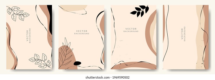 Modern abstract background.minimal trendy style with copy space for text-design templates good for postcards, poster, business card, flyer, brochure,magazine,social media and other.vector illustration