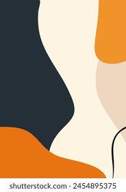 Fondo abstracto moderno. estilo de moda mínimo con espacio de copia para el texto - Plantillas de diseño buenas para postales, póster, tarjeta de visita, folleto, folleto, invitación, redes sociales y otros. Vector illus