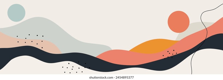 Modern abstract background.minimal trendy style with copy space for text - design templates good for postcards, poster, business card, flyer, brochure, invitation, social media and other. vector illus