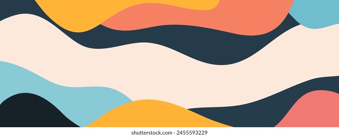 Fondo abstracto moderno. estilo de moda mínimo con espacio de copia para el texto - Plantillas de diseño buenas para postales, póster, tarjeta de visita, folleto, folleto, invitación, redes sociales y otros. Vector