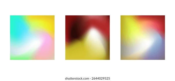 Planos de fundo abstratos modernos com efeito de gradiente de cor. Design colorido e arrojado para pôsteres, folhetos, histórias em mídias sociais e capas de livros.  