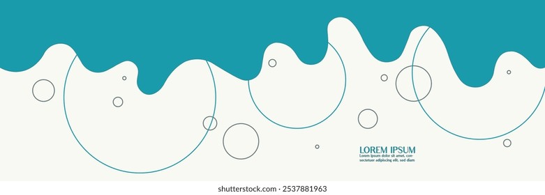 Modern abstract backgrounds with dynamic waves. Poster with simple flat style Vector illustration.