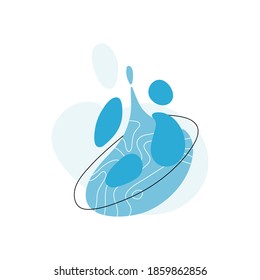 Modern abstract backgrounds elements set on white background vector illustration 