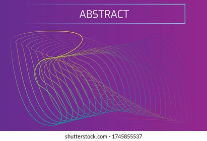 modern abstract backgrounds with abstract gradient linear waves. Fashionable style. Sound flyer for creating a fashionable abstract cover, banner,poster.