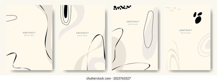 Moderne abstrakte Hintergründe. minimaler trendiger Stil. verschiedene Formen eingerichtet Design-Vorlagen gut für Hintergrund-Karte Grußkartenflyer-Einladung und andere. Vektorgrafik