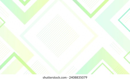 Fondo abstracto moderno. Verde geométrico y amarillo transparente. EPS 10