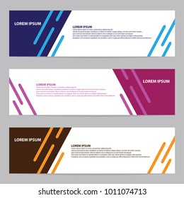 Modern abstract banner