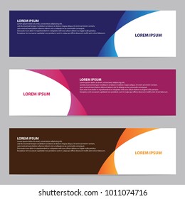 Modern abstract banner