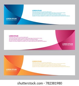 Modern abstract banner