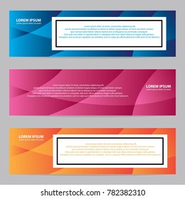 Modern abstract banner