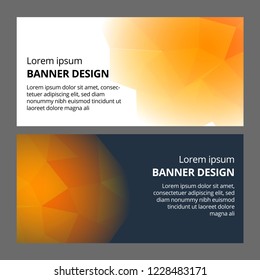 Modern abstract banner background template design. Banner set
