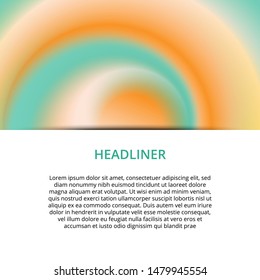 Modern abstract banner. Cool gradient shapes composition. Futuristic design.