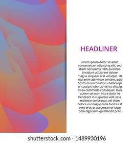 Modern abstract banner. Cool gradient shapes composition. Futuristic design.