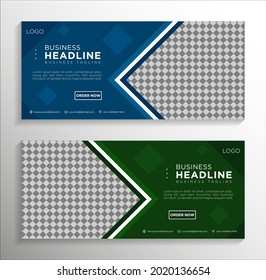 Modern abstract banner and cover template design for social media, design for ads