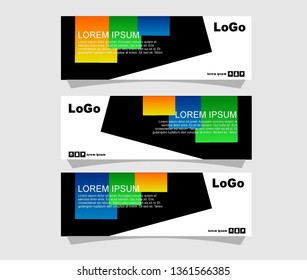 Modern abstract banner design