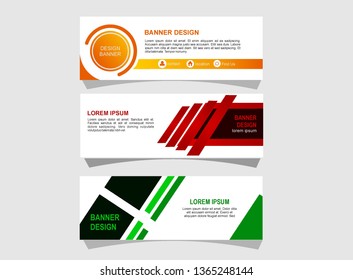 Modern abstract banner design