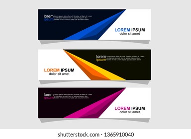 Modern abstract banner design