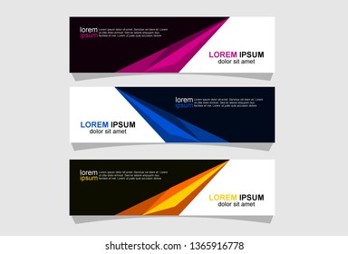 Modern abstract banner design