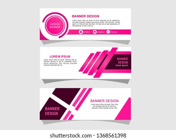 Modern abstract banner design