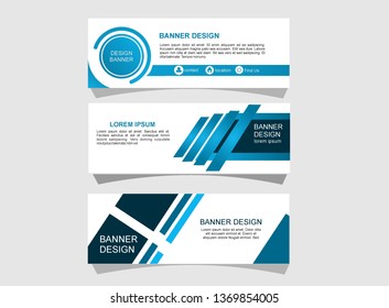Modern abstract banner design