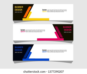 Modern abstract banner design