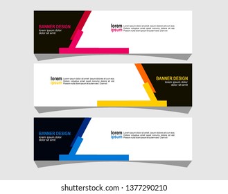 Modern abstract banner design