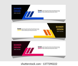 Modern abstract banner design