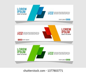 Modern abstract banner design