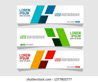 Modern abstract banner design