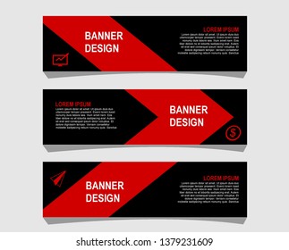 Modern abstract banner design