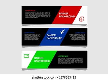 Modern abstract banner design