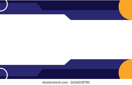 Modern abstract banner design with bold navy blue, white, and orange geometric shapes. Perfect for digital ads, web headers, tech presentations, or marketing materials.
