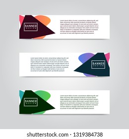 Modern abstract banner design template. Vector illustration eps 10
