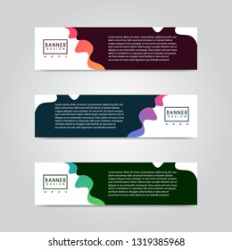 Modern abstract banner design template. Vector illustration eps 10