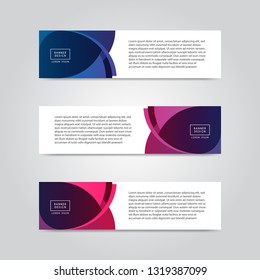 Modern abstract banner design template. Vector illustration eps 10