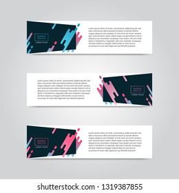 Modern abstract banner design template. Vector illustration eps 10