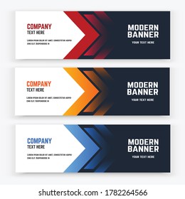 modern abstract banner design template
