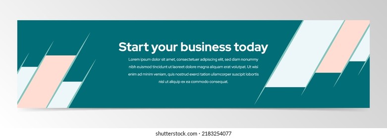 Modern abstract banner design template