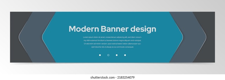 Modern abstract banner design template