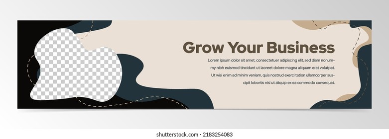 Moderne abstrakte Bannerdesign-Vorlage
