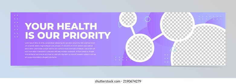Modern abstract banner design template