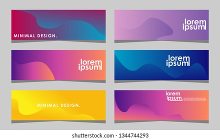 Modern Abstract Banner Design, Abstract Templates Design, Background Banner Design.Minimal banner design. Future geometric patterns. very suitable for your work project. Vector Eps10.