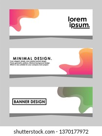 Modern Abstract Banner Design, Abstract Templates Design, Background Banner Design.Minimal banner design. Future geometric patterns. very suitable for your work project. Vector Eps10.